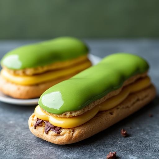 抹茶のエクレア